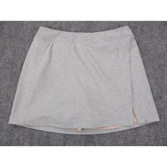 Outdoor Voices Skort Womens Large Gray Heather Built-In Shorts Tennis Golf Phone - Picture 1 of 15